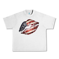Lunar Rock American Flag Lips Urban Heavy Tee - Bettercallsaul