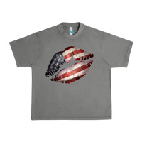 Tornado American Flag Lips Urban Heavy Tee - Bettercallsaul