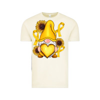 Childhood Cancer Gnome Vintage Tee | Teevron