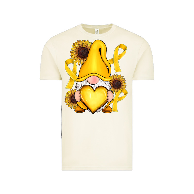 Childhood Cancer Gnome Vintage Tee by RanaPortraitStore | Teevron