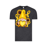 Vintage Black Childhood Cancer gnome Vintage Tee - RanaPortraitStore