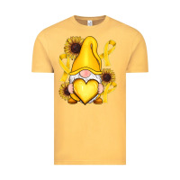 Vintage Mustard Childhood Cancer gnome Vintage Tee - RanaPortraitStore