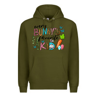 Army Green Every Bunnys Favorite Kid Premium Hoodie - RanaPortraitStore