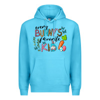 Ocean Blue Every Bunnys Favorite Kid Premium Hoodie - RanaPortraitStore