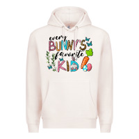 Pale Pink Every Bunnys Favorite Kid Premium Hoodie - RanaPortraitStore