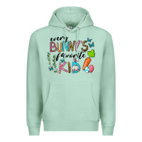 Seafoam Every Bunnys Favorite Kid Premium Hoodie - RanaPortraitStore