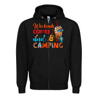 Black weekends coffee and camping frappe coffee Zipper Hoodie - FaDigitalArtStudio
