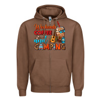 Chestnut weekends coffee and camping frappe coffee Zipper Hoodie - FaDigitalArtStudio