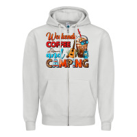 Dove Grey weekends coffee and camping frappe coffee Zipper Hoodie - FaDigitalArtStudio