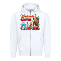 White weekends coffee and camping frappe coffee Zipper Hoodie - FaDigitalArtStudio