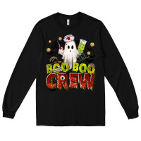 Black Boo Boo Crew Nurse Long Sleeve Tee - texasbilliewilder