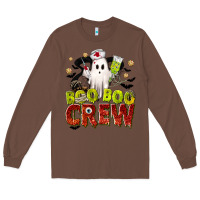 Chestnut Boo Boo Crew Nurse Long Sleeve Tee - texasbilliewilder