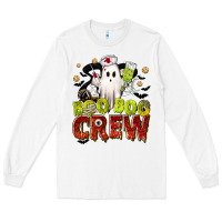 White Boo Boo Crew Nurse Long Sleeve Tee - texasbilliewilder