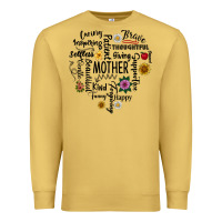 Antique Gold Mother Premium Sweatshirt - CowhideDigitalArt