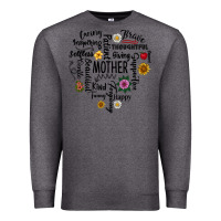 Charcoal Heather Mother Premium Sweatshirt - CowhideDigitalArt
