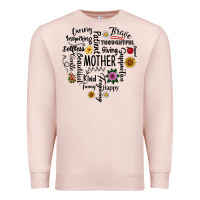 Pale Pink Mother Premium Sweatshirt - CowhideDigitalArt
