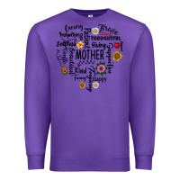Purple Mother Premium Sweatshirt - CowhideDigitalArt