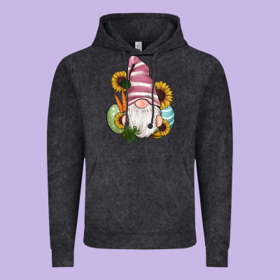 Easter Gnomes Egg Carrot Sunflowers Vintage Hoodie Designed By Ranaportraitstore