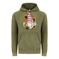 Vintage Olive easter gnomes egg carrot sunflowers Vintage Hoodie - RanaPortraitStore