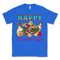 True Royal Happy Cinco De Mayo Mexican Skull Tequila Bottle Roses Cactus Classic Tee - Artiststas