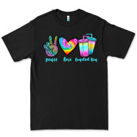 Black peace love loaded tea Premium Tee - JahusDesignShop