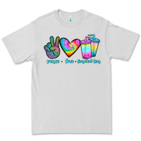 Dove Grey peace love loaded tea Premium Tee - JahusDesignShop