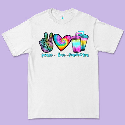 Peace Love Loaded Tea Premium Tee Designed By Jahusdesignshop
