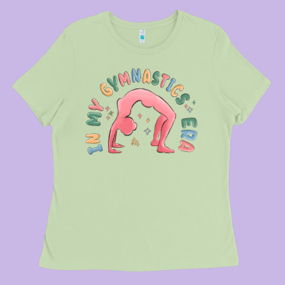 In My Gymnastics Era Shinning Ladies Tee Designed By Maliassmallbusiness