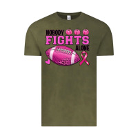 Vintage Olive Nobody Fights Alone Breast Cancer Vintage Tee - RanaPortraitStore