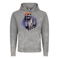 Cloud Rock Raccoon with Flowers Vintage Hoodie - Bettercallsaul