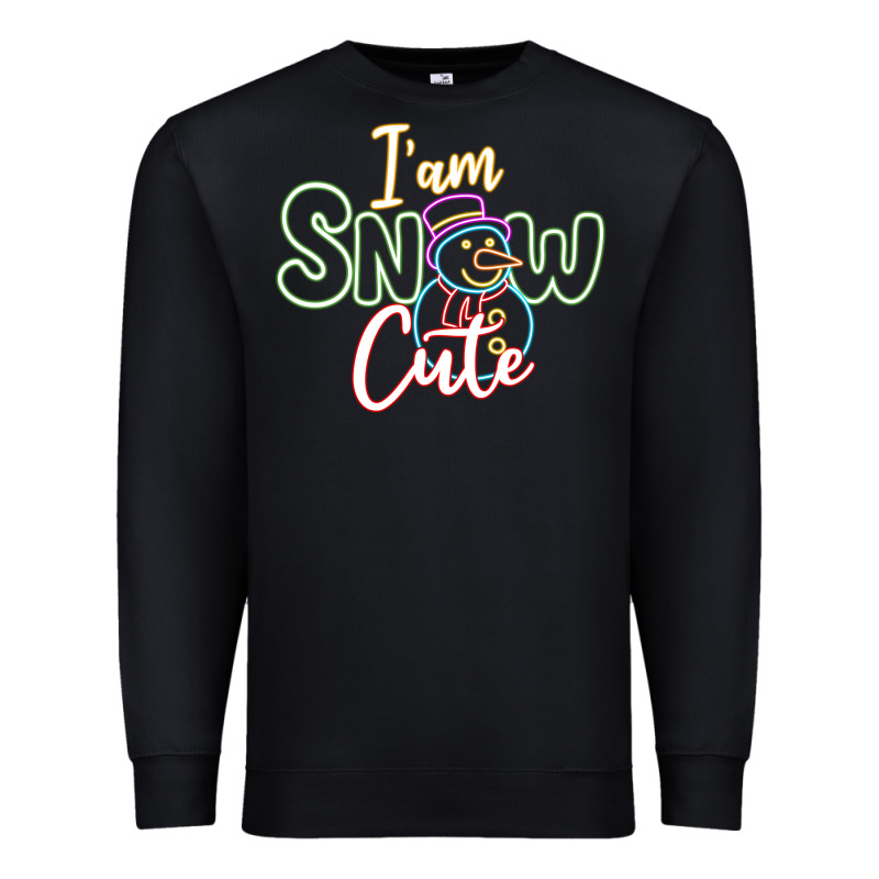 T Am Snow Cute Premium Sweatshirt by CowhideDigitalArt | Teevron