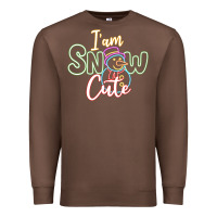 Chestnut T am SNOW CUTE Premium Sweatshirt - CowhideDigitalArt