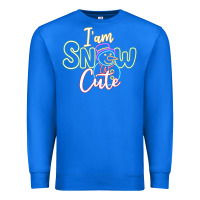 True Royal T am SNOW CUTE Premium Sweatshirt - CowhideDigitalArt