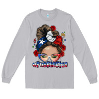 Moon Dust Puerto Rico messy bun Long Sleeve Tee - NancyCooperArtShop
