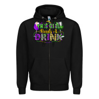 Black This girl needs a drink Zipper Hoodie - FaDigitalArtStudio