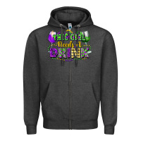 Charcoal Heather This girl needs a drink Zipper Hoodie - FaDigitalArtStudio