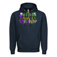 Navy This girl needs a drink Zipper Hoodie - FaDigitalArtStudio