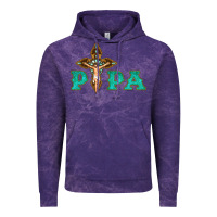 Cloud Purple Papa Jesus with Cross Vintage Hoodie - Bettercallsaul