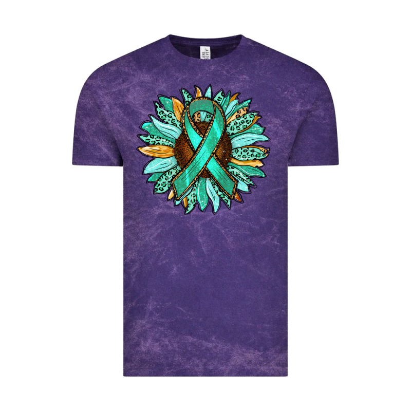 Ovarian Liver Cancer Awareness Sunflower Vintage Tee by RanaPortraitStore | Teevron