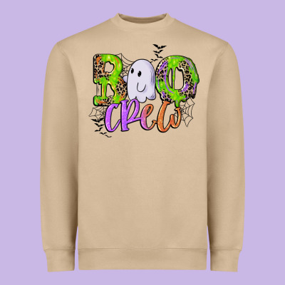 Boo Crew Heavyweight Sweatshirt Designed By Cowgirlartshop