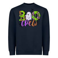 Navy boo crew Heavyweight Sweatshirt - CowGirlArtShop