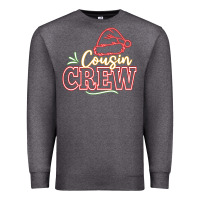 Charcoal Heather cousin crew Premium Sweatshirt - CowhideDigitalArt