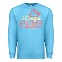 Ocean Blue cousin crew Premium Sweatshirt - CowhideDigitalArt
