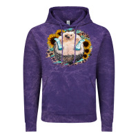 Cloud Purple Hedgehog with Sunflower Vintage Hoodie - Bettercallsaul