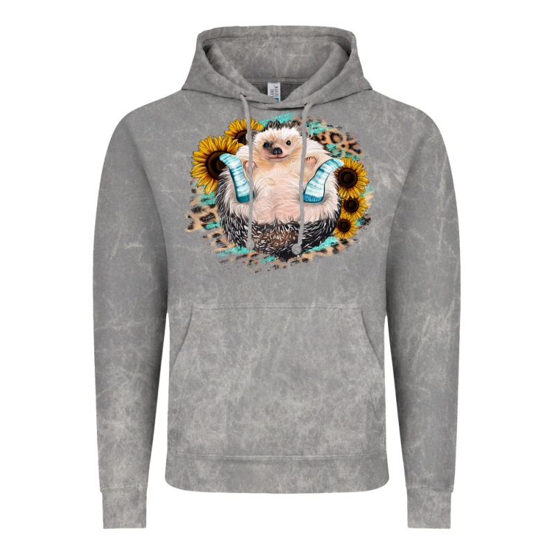 Hedgehog With Sunflower Vintage Hoodie by Bettercallsaul | Teevron