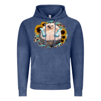 Vintage Denim Hedgehog with Sunflower Vintage Hoodie - Bettercallsaul
