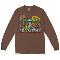 Chestnut Raised on Country and Sunshine Long Sleeve Tee - texasbilliewilder