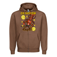 Chestnut Mardi Gras Crawfish dude Zipper Hoodie - FaDigitalArtStudio