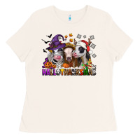 Bone Happy Hallothanksmas heifers Ladies Tee - NancyCooperArtShop