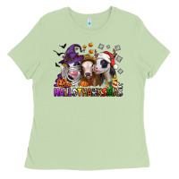 Matcha Happy Hallothanksmas heifers Ladies Tee - NancyCooperArtShop